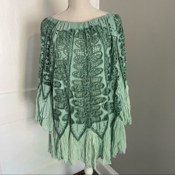 Free People - Daisy Cutwork Mini Dress - Picture 3 of 8